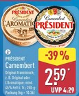 Camembert Original von PRÉSIDENT im aktuellen ALDI Nord Prospekt