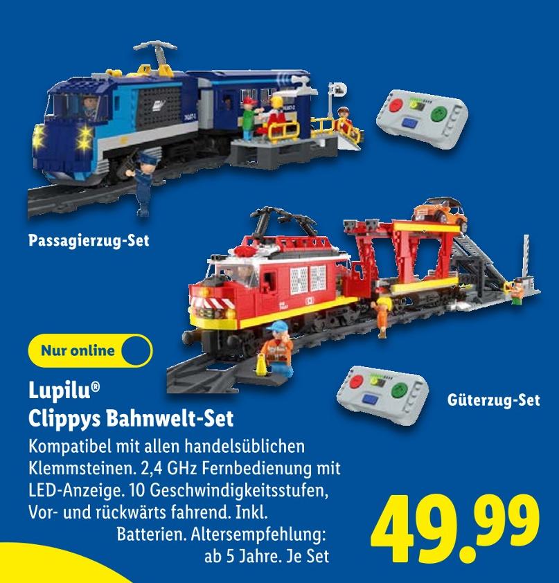 Clippys Bahnwelt-Set Passagierzug-Set