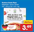 Pizza im Netto Marken-Discount Prospekt Pizza von Gustavo Gusto im aktuellen Netto Marken-Discount Prospekt für 3,49 €