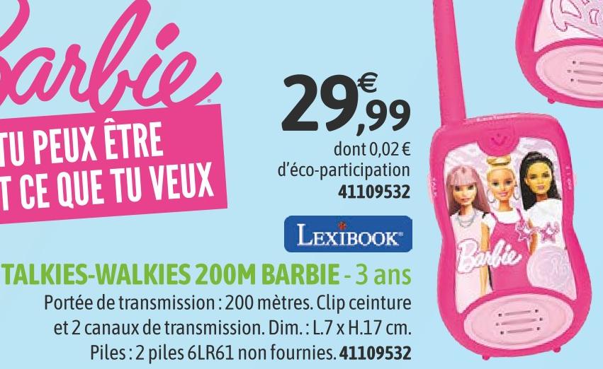 Lexibook Talkie-Walkies numériques Barbie - Talkie Walkie - Achat