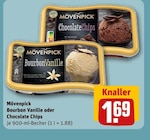 Bourbon Vanille oder Chocolate Chips von Mövenpick im aktuellen REWE Prospekt