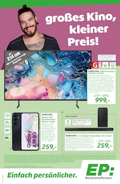 Aktueller EP: Prospekt mit Handy, "Großes Kino, kleiner Preis!", Seite 1