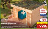 Blockbohlen Gartenhaus Rose 3 Angebote bei Netto Marken-Discount Karlsruhe für 1.999,00 €