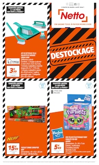 Catalogue Netto de la semaine 32, "DESTOCKAGE", page 1, 04/08/2026 - 31/08/2026 Prospectus Netto en cours, "DESTOCKAGE", page 1 sur 1