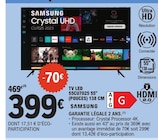 TV led 55CU7025 55" (pouces) 138 cm - Samsung - E.Leclerc à Poitiers TV led 55CU7025 55" (pouces) 138 cm - Samsung en promo chez E.Leclerc Poitiers à 399,00 €