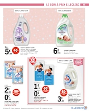 Promos Lessive dans le catalogue "SPÉCIAL BÉBÉ" de E.Leclerc Lessive en promo dans le catalogue E.Leclerc à la page 15