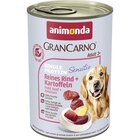 Animonda GranCarno Adult Sensitive Rind + Kartoffeln 400 g Angebote von Animonda bei Zookauf Menden für 1,59 €