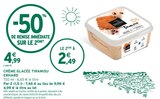 Crème Glacée Tiramisu - ERHARD - Intermarché Super à Argenteuil Crème Glacée Tiramisu - ERHARD en promo chez Intermarché Super Argenteuil à 2,49 €