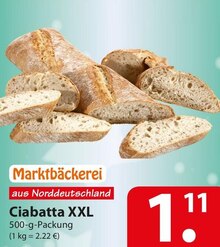 Ciabatta XXL bei famila Nordost in Hannover Ciabatta XXL im Angebot bei famila Nordost Hannover für 1,11 €
