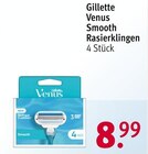 Smooth Rasierklingen von Gillette Venus im aktuellen Rossmann Prospekt für 8,99 €