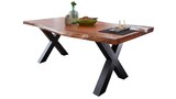 TOMASO - Esstisch Baumkantentisch 220 cm massiv Akazie Angebote von Massivart bei Die Möbelfundgrube Mainz für 499,99 €