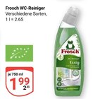 WC-Reiniger Essig Angebote von Frosch bei GLOBUS Rostock für 1,99 €