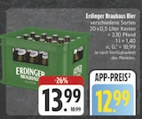 Brauhaus Bier im Angebot bei E center in Chemnitz Brauhaus Bier Angebote von Erdinger bei E center Chemnitz für 12,99 €