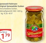 Original Spreewälder Gurken im Angebot bei GLOBUS in Ludwigshafen Original Spreewälder Gurken Angebote von Spreewald Feldmann bei GLOBUS Ludwigshafen für 1,79 €