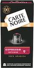 Capsules de café aluminium x10 Intense N°9 - Carte Noire dans le catalogue Intermarché