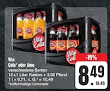 Cola oder Limo im E center Prospekt Cola oder Limo von Vita im aktuellen E center Prospekt für 8,49 €