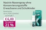Aktuelle Nasenspray Angebote bei mea - meine apotheke in Neuss Aktuelles Nasenspray ohne Konservierungsstoffe Erwachsene und Schulkinder Angebot bei mea - meine apotheke in Neuss ab 6,00 €