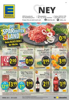 EDEKA Prospekt der Woche "Aktuelle Angebote" Seite 1, 24.11.2025 bis 29.11.2025 für Grevenbroich Aktueller EDEKA Prospekt "Aktuelle Angebote" Seite 1 von 24 Seiten für Grevenbroich
