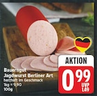 Jagdwurst Berliner Art von Bauerngut für 0,99 € bei EDEKA im Angebot Jagdwurst Berliner Art von Bauerngut im aktuellen EDEKA Prospekt