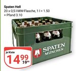 Hell im Angebot bei GLOBUS in Frankenthal Hell Angebote von Spaten bei GLOBUS Frankenthal für 14,99 €