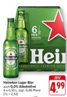 Aktuelles Heineken Lager Bier oder 0,0% Alkoholfrei Angebot bei EDEKA in Landau (Pfalz) ab 4,99 €