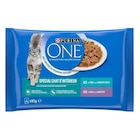 Purina ONE - Sachets pour Chat d'Intérieur au Veau et au Thon 4 x 85 g - Purina ONE - Maxi Zoo à Reims Purina ONE - Sachets pour Chat d'Intérieur au Veau et au Thon 4 x 85 g - Purina ONE en promo chez Maxi Zoo Reims à 2,79 €