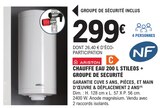 Chauffe eau 200 L Stileos + groupe de sécurité - Ariston - E.Leclerc à Mérignac Chauffe eau 200 L Stileos + groupe de sécurité - Ariston en promo chez E.Leclerc Mérignac à 299,00 €