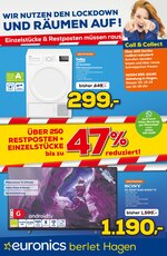 EURONICS Berlet Prospekt für Hattingen mit 4 Seiten EURONICS Berlet Prospekt für Hattingen: "WIR NUTZEN DEN LOCKDOWN UND RÄUMEN AUF!", 4 Seiten, 10.04.2021 - 17.04.2021