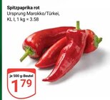 Spitzpaprika rot im Angebot bei GLOBUS in Gotha Spitzpaprika rot Angebote bei GLOBUS Gotha für 1,79 €