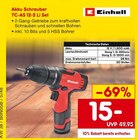 Akku Schrauber TC-AS 12-2 Li Set Angebote von Einhell bei Netto Marken-Discount Kleve für 15,00 €