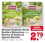 Aktuelles Originale Pesto Basilico Mezzelune oder Ricotta di Bufala & Spinaci Ravioli Angebot bei E center in Mannheim ab 2,79 €