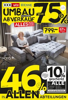 XXXLutz Möbelhäuser Prospekt UMBAUABVERKAUF mit  Seiten in Liebenau und Umgebung