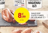 Saucisse cuite fumée de Colmar à Intermarché dans Montauville