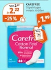 Slipeinlagen von CAREFREE im aktuellen Müller Prospekt für 1,99 €