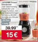 Standmixer im Angebot bei Woolworth in Völklingen Standmixer Angebote von GOURMETmaxx bei Woolworth Völklingen für 15,00 €