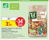 Intermarché Saleux - Promo Muesli croustillant bio duo pépites Promo Muesli croustillant bio duo pépites à 3,35 € dans le catalogue Intermarché à Saleux
