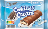 Barres de chocolat fourrées Cookies & Cream - Choceur à 1,99 € dans le catalogue Aldi