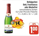 Sekt, Fruchtsecco oder Alkoholfrei bei nah und gut im Nürnberg Prospekt für 1,00 €