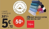 Drap housse coton bio - TISSAIA en promo chez E.Leclerc Bourges à 5,72 €
