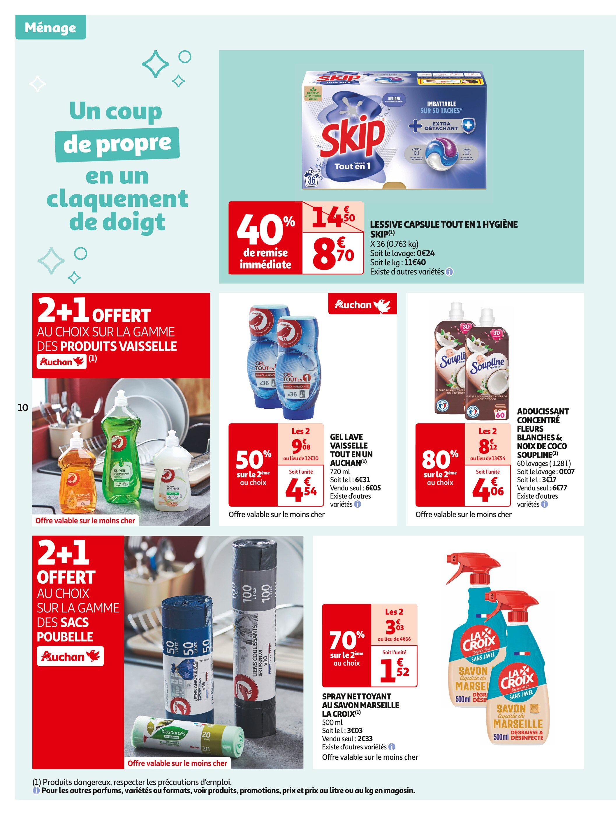 Promo Brume De Fraîcheur Soupline 1+1 Offert chez Carrefour 