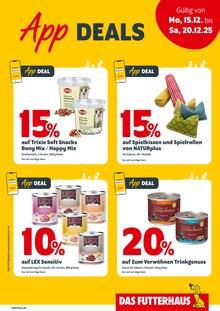 Saft im aktuellen Das Futterhaus Prospekt (Hagen (Stadt der FernUniversität)) Saft im Das Futterhaus Prospekt "APP DEALS" mit 4 Seiten (Hagen (Stadt der FernUniversität))