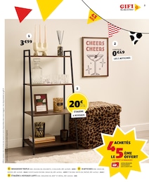 Prix et réduction Meuble dans le prospectus Gifi en cours Offre Meuble dans le catalogue Gifi du moment à la page 3