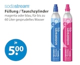Füllung / Tauschzylinder im Angebot bei V-Markt in Augsburg Füllung / Tauschzylinder Angebote von sodastream bei V-Markt Augsburg für 5,00 €
