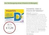 VIGANTOL 1000 I.E. Vitamin D3 Tabletten bei LINDA Premiumapotheke im Marktbreit Prospekt für 7,29 €