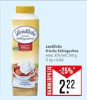 frische Schlagsahne Angebote von Landliebe bei Marktkauf Rottenburg für 2,22 €