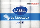 Papier toilette classique x12 blanc moelleux - LABELL dans le catalogue Intermarché Super