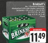 No. 1 Premium Pilsener, Alkoholfrei 0,0% oder Radler naturtrüb im Angebot bei EDEKA in Erkelenz No. 1 Premium Pilsener, Alkoholfrei 0,0% oder Radler naturtrüb Angebote von Brinkhoff's bei EDEKA Erkelenz für 11,49 €