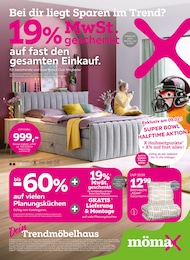 Möbel & Einrichtung Prospekt von mömax in Moritzburg Aktueller mömax Möbel & Einrichtung Prospekt für Moritzburg: 19% MwSt. geschenkt - auf fast den gesamten Einkauf mit 12} Seiten, 02.02.2026 - 10.02.2026