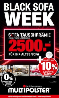 Multipolster Prospekt BLACK SOFA WEEK mit 8 Seiten