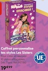 Coffret personnalise tes stylos - Les Sisters - La Grande Récré à Lorient Coffret personnalise tes stylos - Les Sisters en promo chez La Grande Récré Lorient à 19,99 €